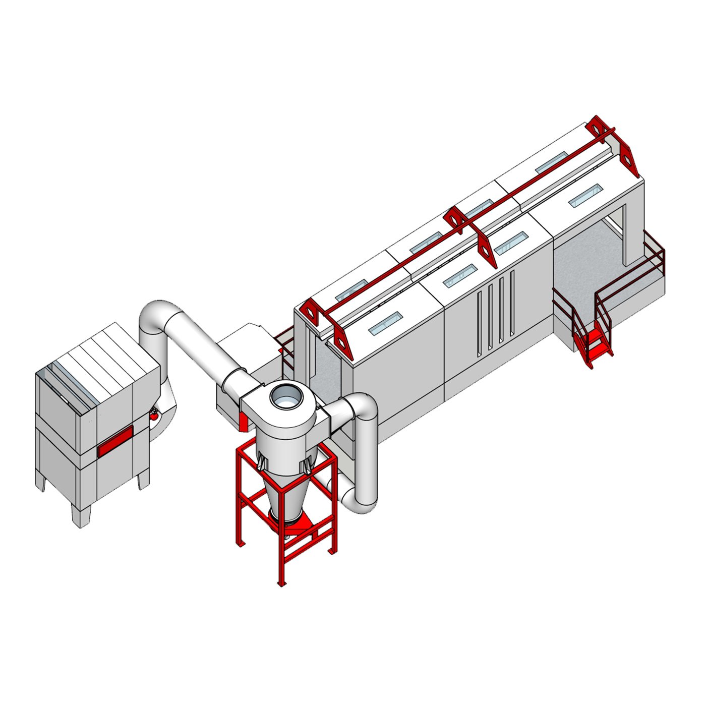 Powder coating equipment manufacturing detail